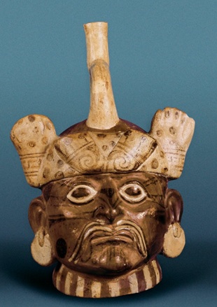 Vessel Head, ca. 500 CE (Moche Peru) 
