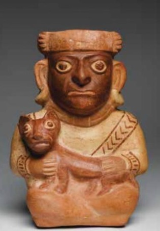 Moche Lord with Jaguar, ca. 300 CE (North Coast)