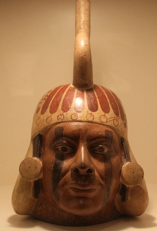 A Man, ca. 500 CE (Mochica Peru) Museo Larco, Lima