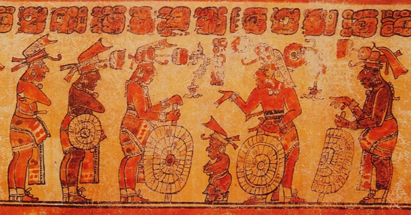 LP with Nobles and Retainers, ca. 750 (Late Classic Maya) El Peten, Guatemala