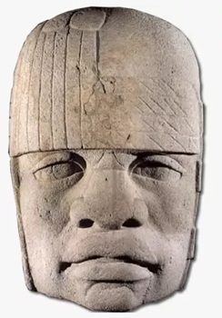 Colossal Head No. 4, ca. 1050 BCE (Olmec) Museo de Antropología Xalapa, Veracruz, Inv. 00336