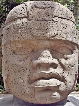El Rey, Cabeza colosal No. 1, ca. 1050 BCE (Olmec) Museo de Antropología de Xalapa, Veracruz, Inv. 10958