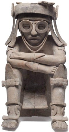 Seated Figure, ca. 750 CE,   Museo de Antropología de Xalapa, Veracruz de Ignacio de la Llave, Inv. 03991