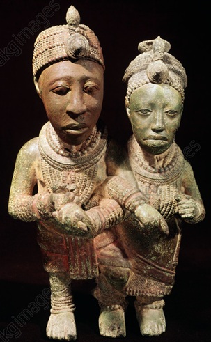 Royal Couple, ca. 1375 (Ita Yemoo - Ife - Yoruba) Ife Museum, Osun State, Nigeria